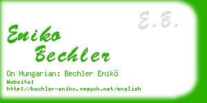 eniko bechler business card